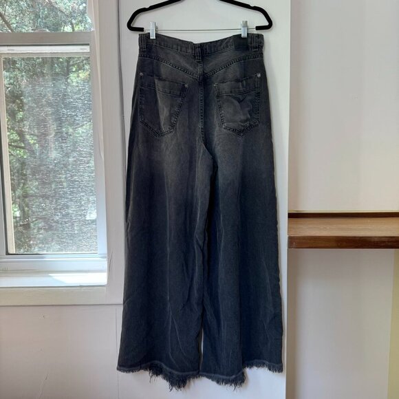 NWT Free People Old West Slouchy Jeans Wide Leg Denim We The Free Black 29 - Picture 6 of 14